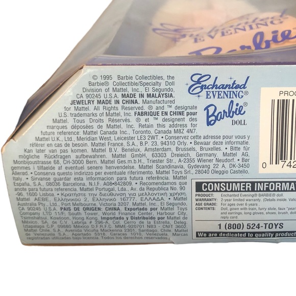 Enchanted Evening Barbie 1960 Reproduction Doll - Picture 2 of 9